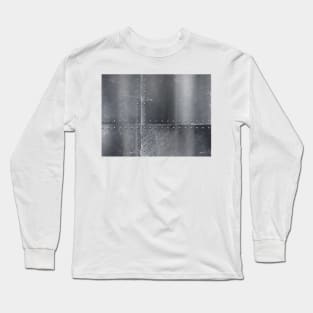 Solid Metal- Silver Long Sleeve T-Shirt